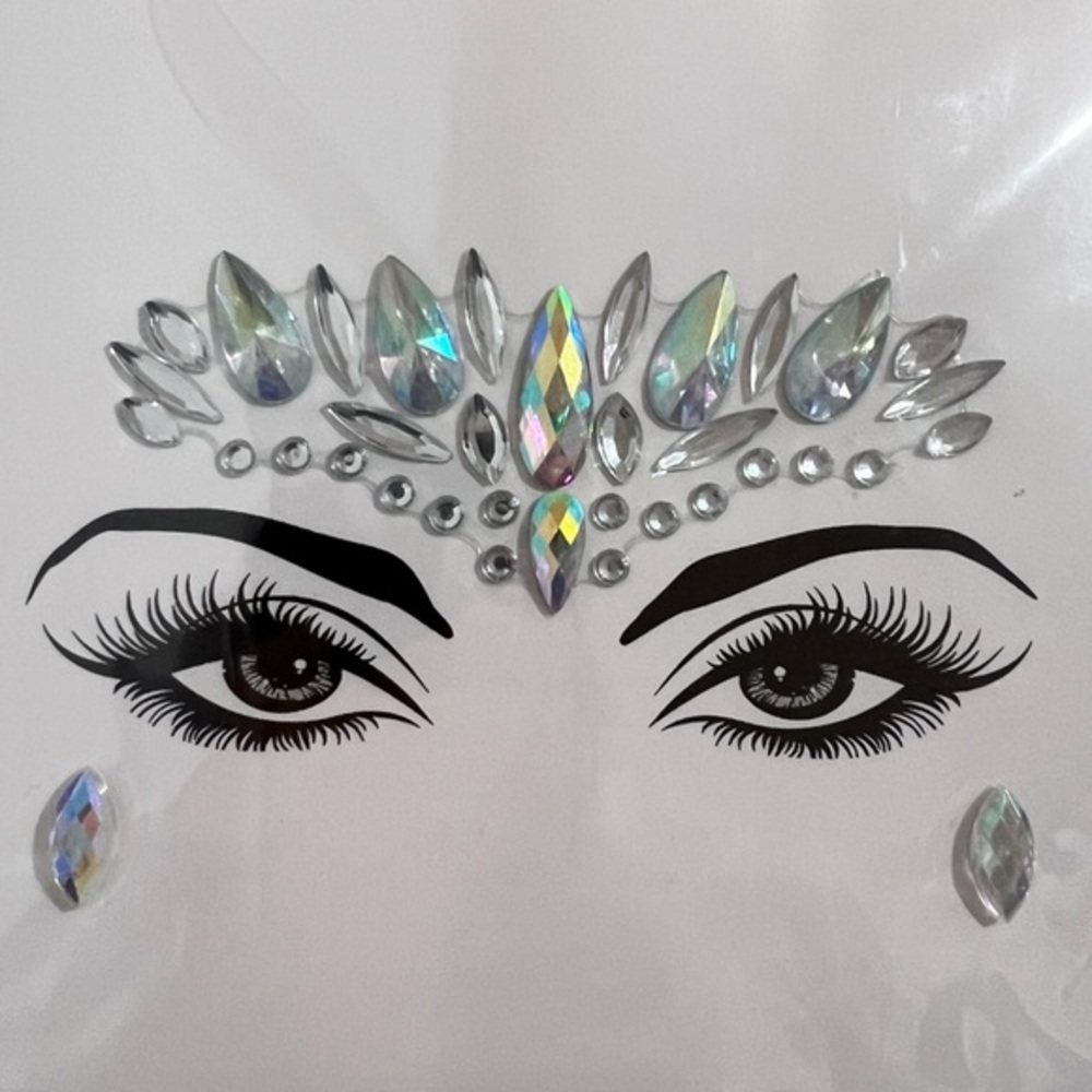 Party Joy Face & Body Art Jewels Crystals Metallic Gem Stickers Festival Rave